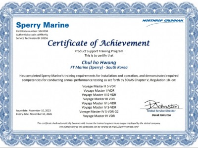 Engineer's Certificate _ VDR